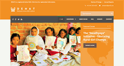 Desktop Screenshot of dehatindia.org